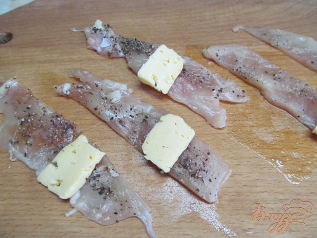 Закуска из баклажана с куриными рулетами Закуска из баклажана с куриными рулетами