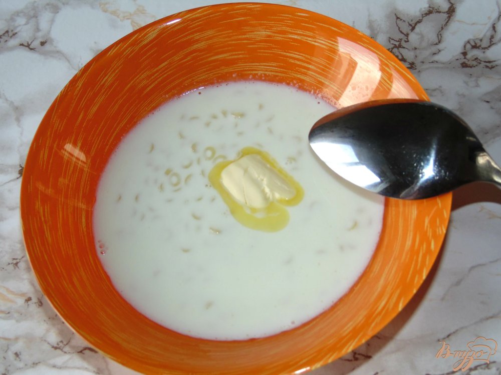 Молочный суп с пастой Anellini Молочный суп с пастой Anellini