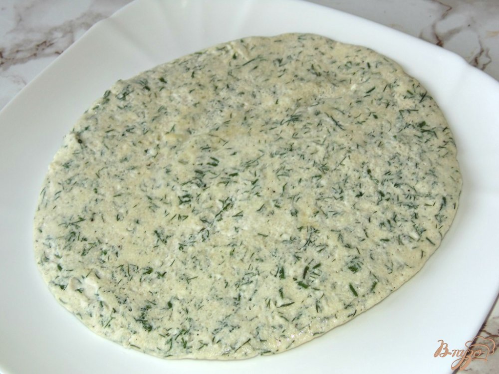 Омлет с творогом и зеленью Омлет с творогом и зеленью