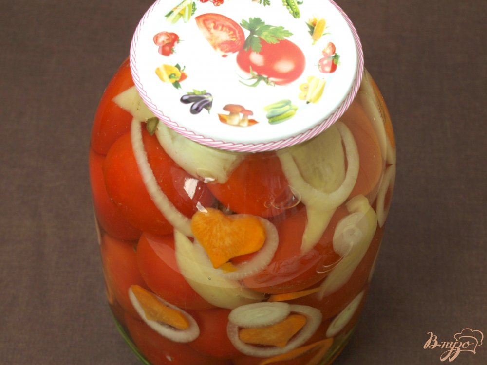 Маринованные помидоры с морковью Маринованные помидоры с морковью