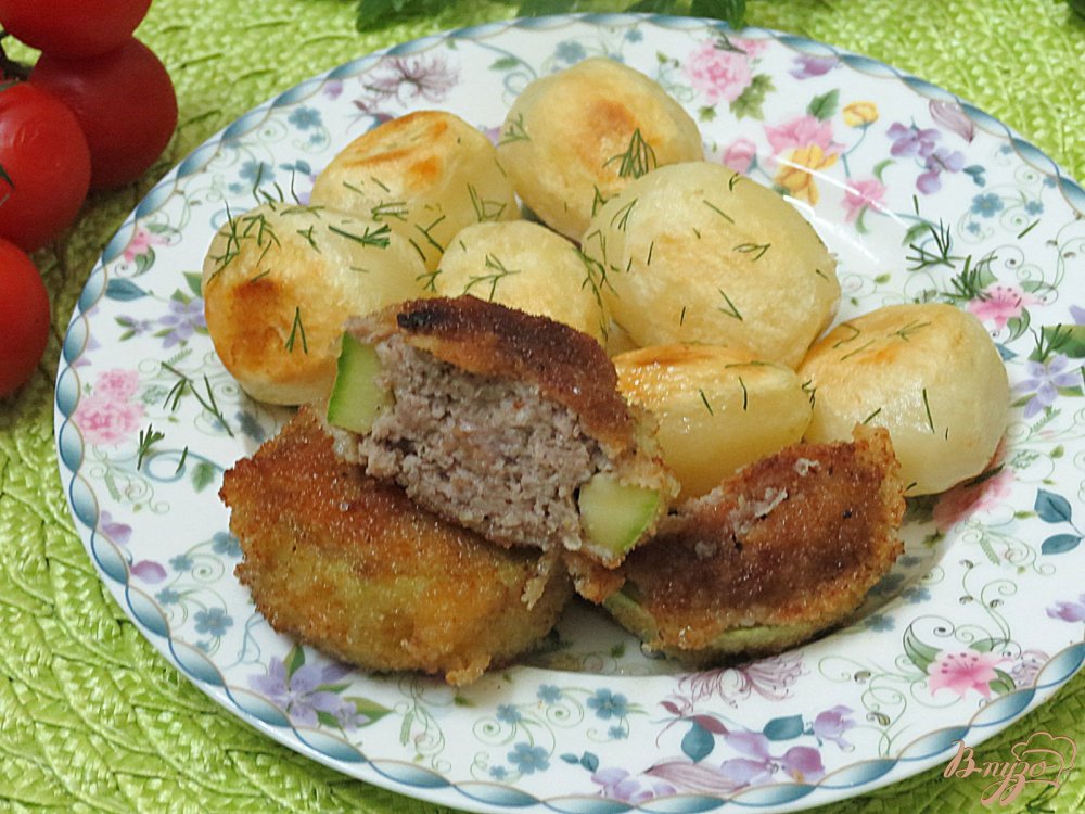 Кабачки фаршированные мясом Кабачки фаршированные мясом