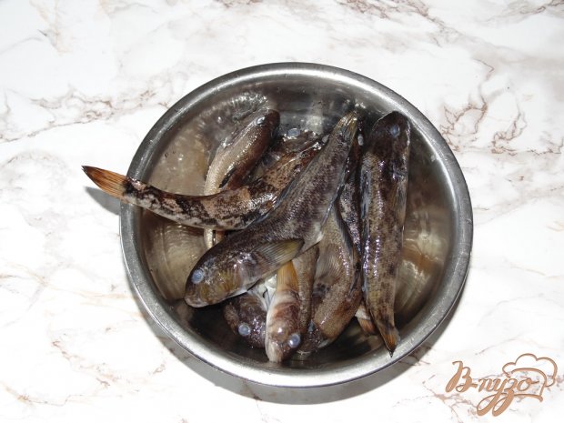 Жареные бычки с овощами Жареные бычки с овощами