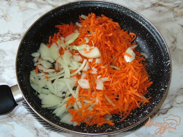 Жареные бычки с овощами Жареные бычки с овощами