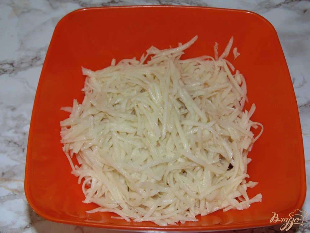 Картофельные драники с баклажаном Картофельные драники с баклажаном