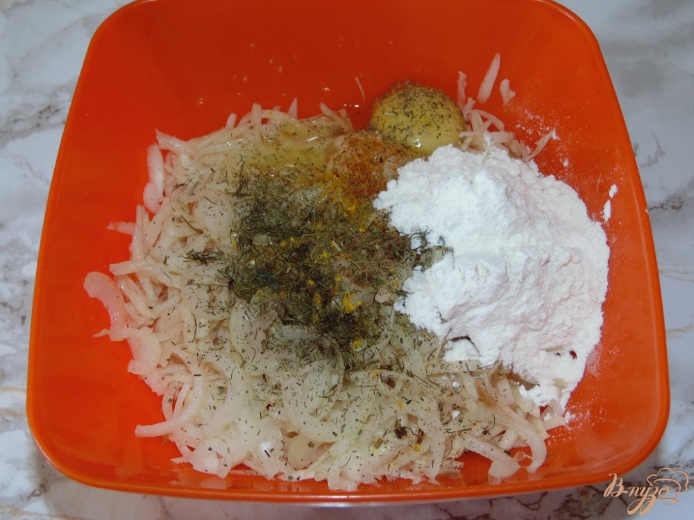 Картофельные драники с баклажаном Картофельные драники с баклажаном
