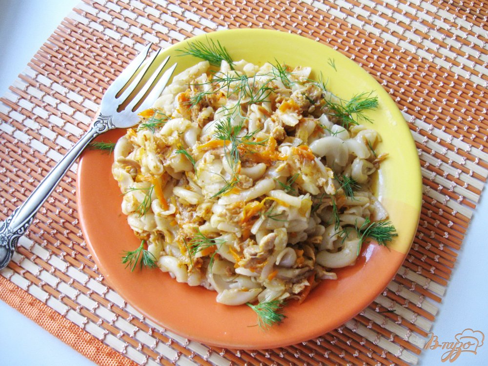 Макароны по - флотски с отварным, куриным мясом, морковкой и томатом Макароны по - флотски с отварным, куриным мясом, морковкой и томатом