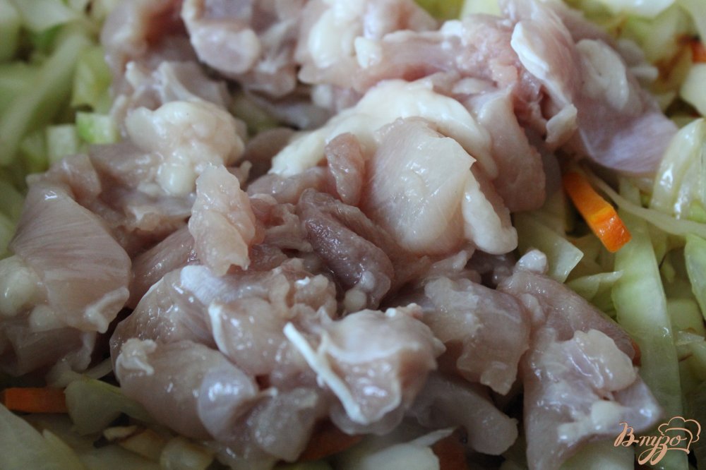 Курица тушеная с овощами Курица тушеная с овощами