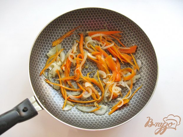 Спагетти с печенью и овощами Спагетти с печенью и овощами