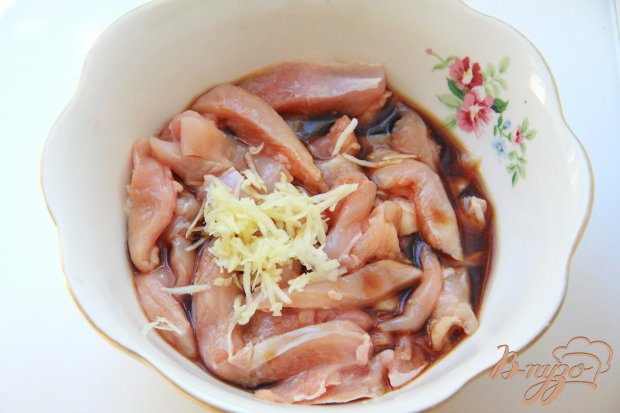 Спагетти с куриным филе и овощами Спагетти с куриным филе и овощами