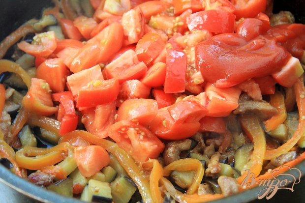Спагетти с куриным филе и овощами Спагетти с куриным филе и овощами
