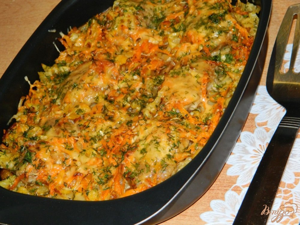 Сытная картофельная запеканка Сытная картофельная запеканка