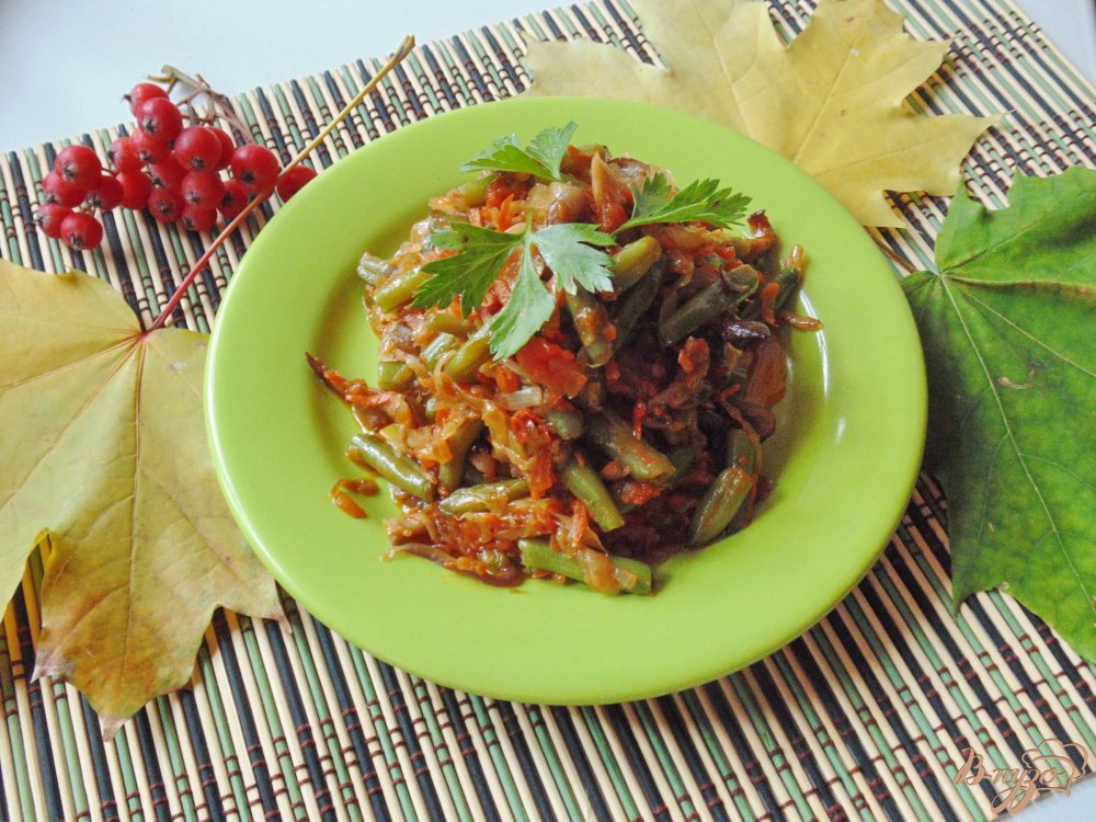 Капуста тушёная с овощами и грибами Капуста тушёная с овощами и грибами