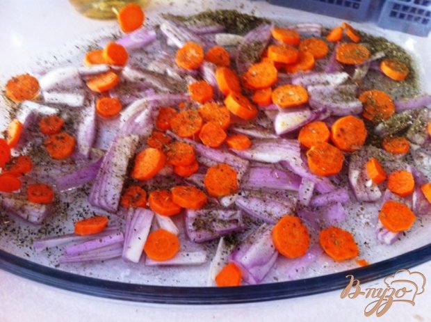 Куриные окорочка запеченные с овощами Куриные окорочка запеченные с овощами