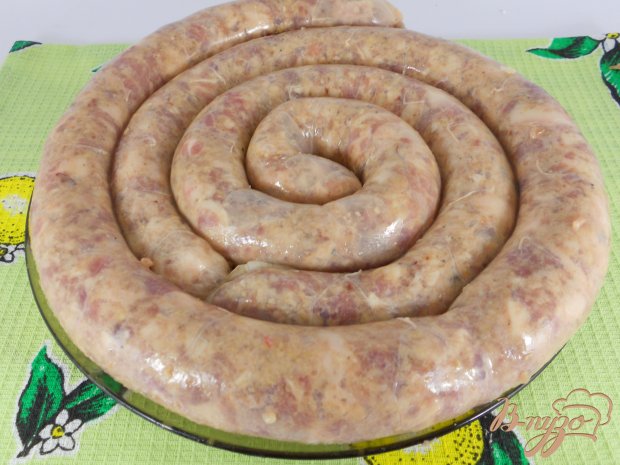 Мясная колбаса с паприкой и овсянкой Мясная колбаса с паприкой и овсянкой