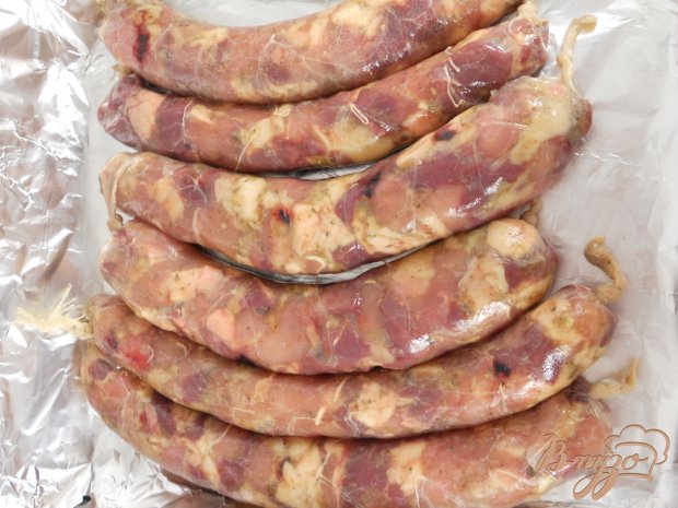Колбаски из курицы и свиного сердца Колбаски из курицы и свиного сердца
