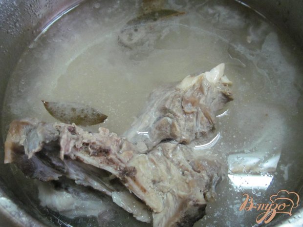 Рисовый суп с горошком и хреном на баранине Рисовый суп с горошком и хреном на баранине