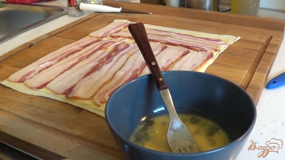 Булочки с беконом и сыром Булочки с беконом и сыром