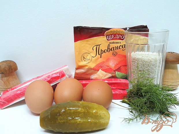 Салат из крабовых палочек Салат из крабовых палочек