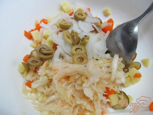 Винегрет с редькой и оливками Винегрет с редькой и оливками