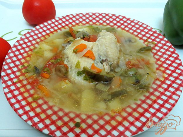 фото рецепта: Овощной суп с шампиньонами