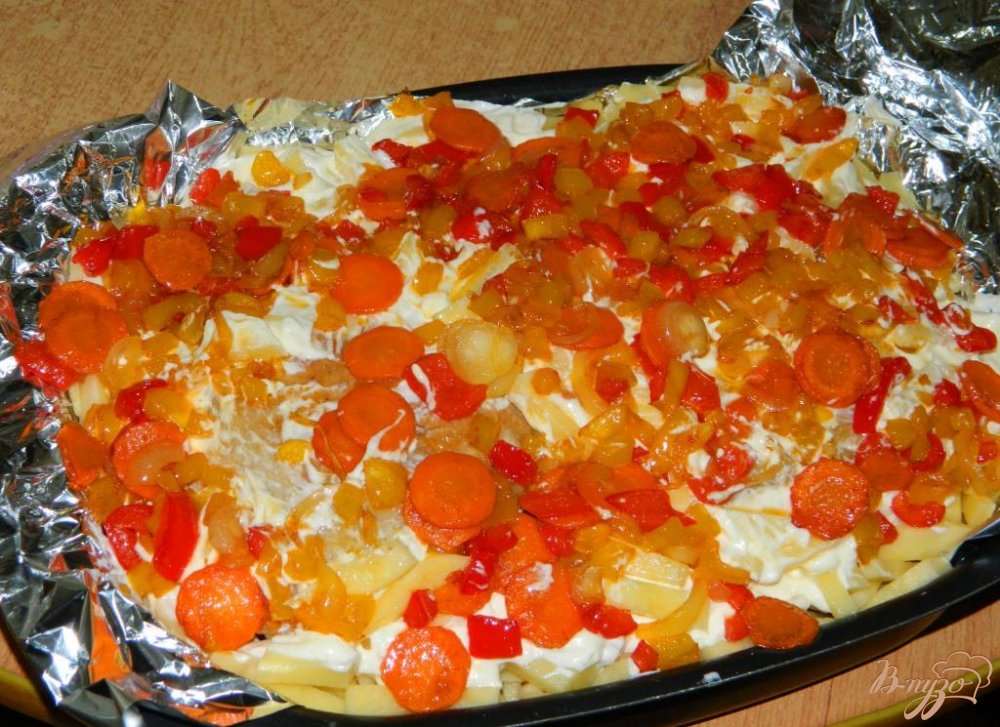 Куриные грудки, запечёные с овощами Куриные грудки, запечёные с овощами