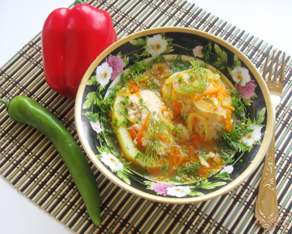 Картофель фаршированный куриным фаршем Картофель фаршированный куриным фаршем