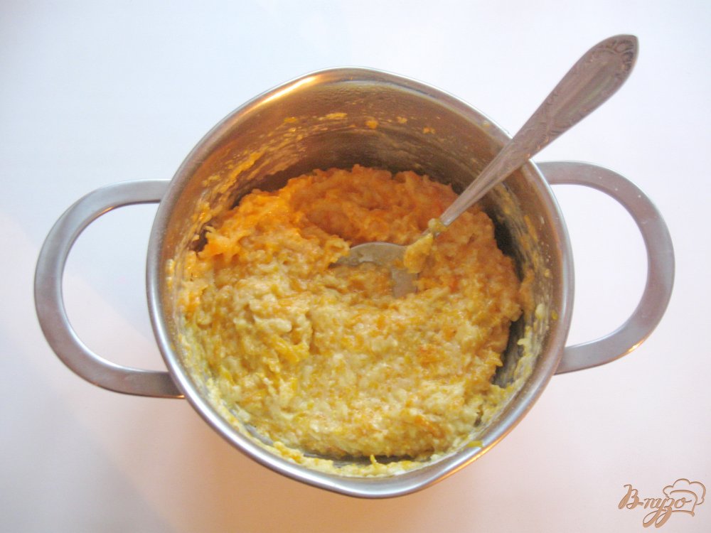 Оладьи с яблоком и тыквой Оладьи с яблоком и тыквой