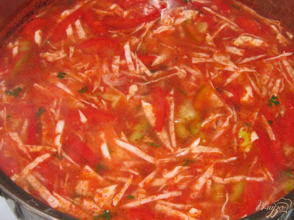 Борщ с чесночной рулькой Борщ с чесночной рулькой