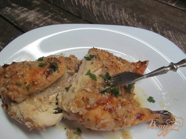 фото рецепта: Запеченная курица под соусом из помело
