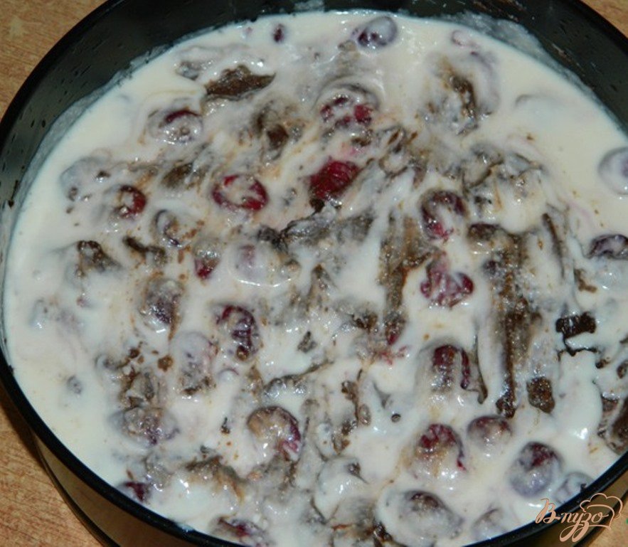 Брауни с творогом и вишней Брауни с творогом и вишней