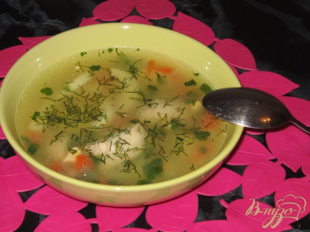 фото рецепта: Куриный суп с яйцом и пшеном