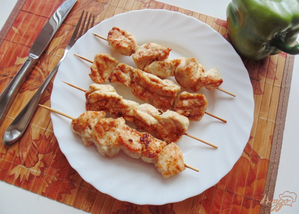 Куриные шашлычки в майонезе Куриные шашлычки в майонезе