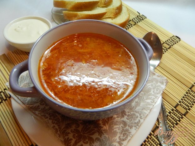фото рецепта: Борщ на мясном бульоне