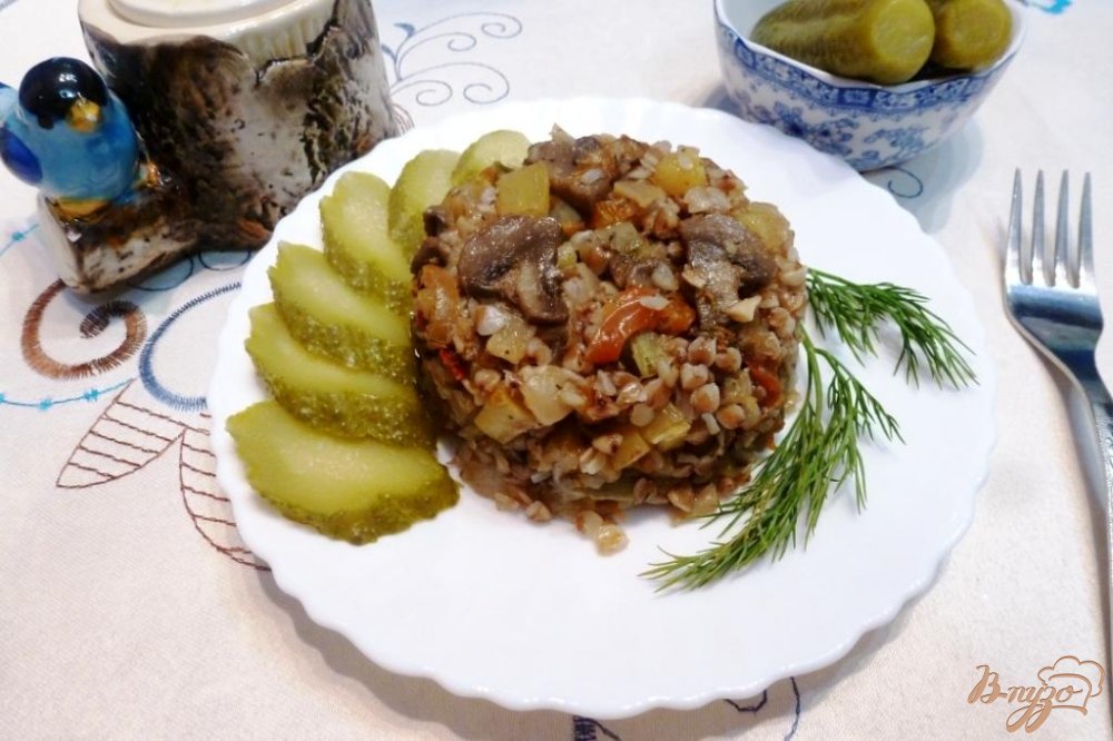 Гречневая каша с овощами Гречневая каша с овощами
