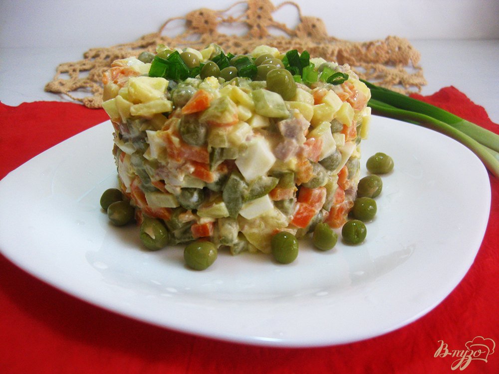 Оливье c мясом Оливье c мясом