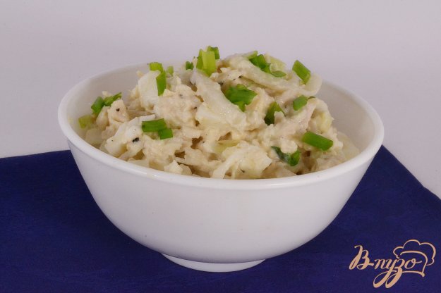 фото рецепта: Салат из кальмаров и курицы