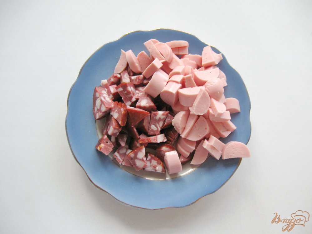 Рисовый суп с колбасой и сосисками Рисовый суп с колбасой и сосисками