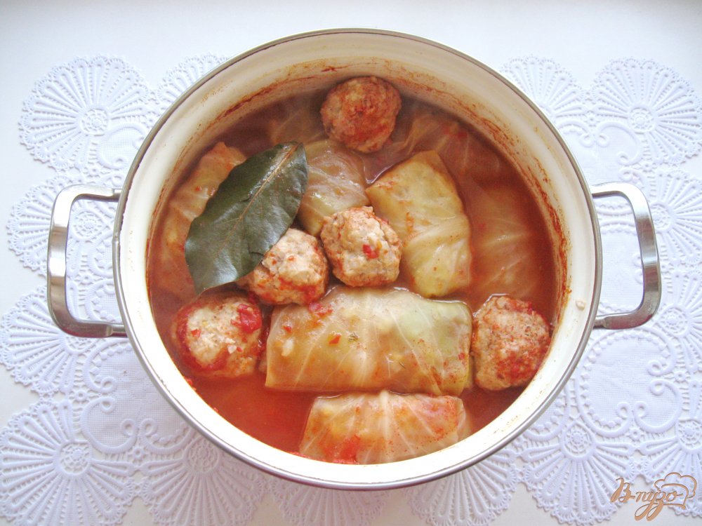 Голубцы с курицей и гречневой кашей Голубцы с курицей и гречневой кашей