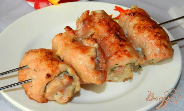 фото рецепта: Мясные рулеты на углях