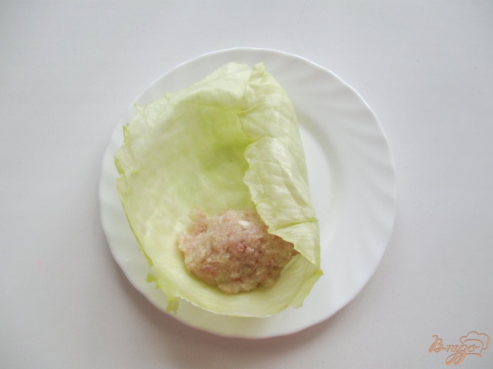 Фото приготовление рецепта: Голубцы с мясом в сметане шаг №3