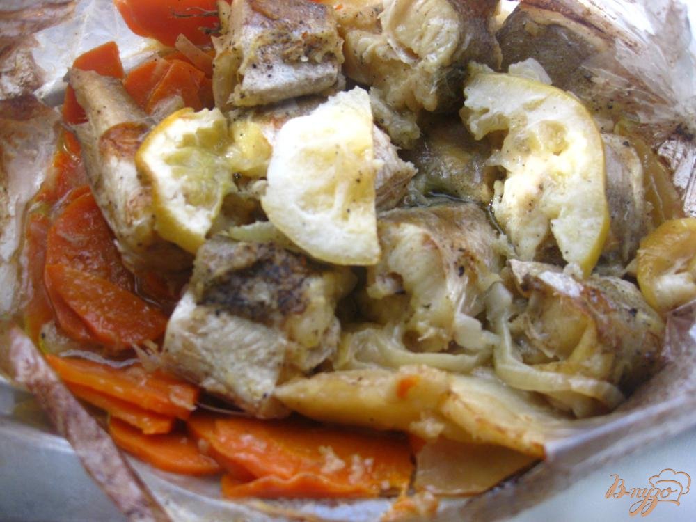Хек запеченный с овощами Хек запеченный с овощами