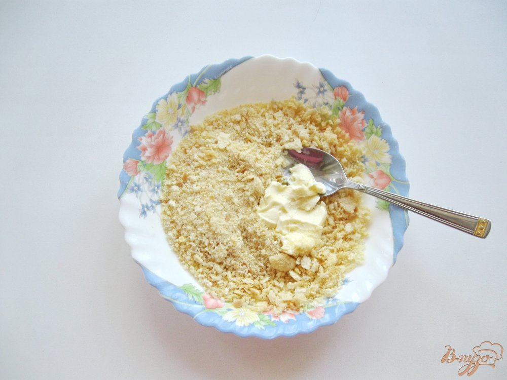 Куриное филе запеченное в сухарях Куриное филе запеченное в сухарях