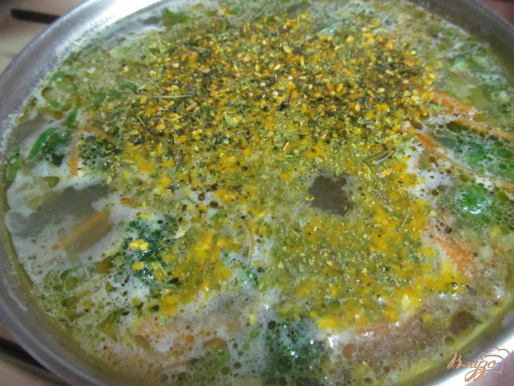 Фото приготовление рецепта: Сливочный сыр с брокколи и рисом шаг №5