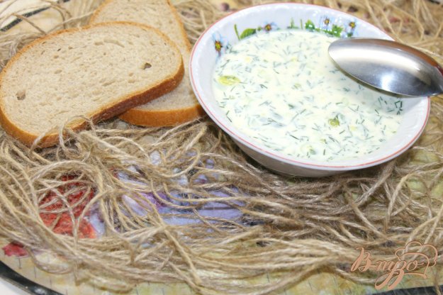 фото рецепта: Окрошка с куриным и утиным мясом
