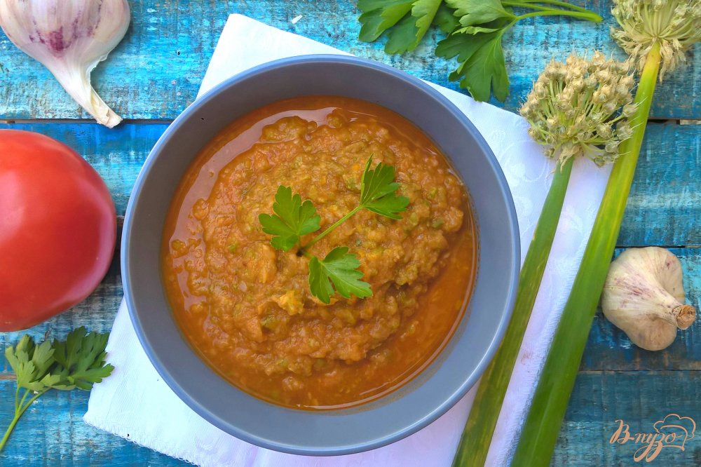 Фото приготовление рецепта: Кабачковая икра через мясорубку шаг №7
