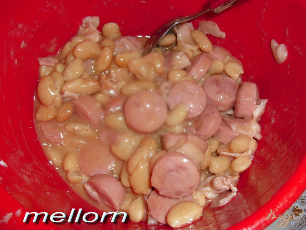Сырный пирог с фасолью и беконом Сырный пирог с фасолью и беконом