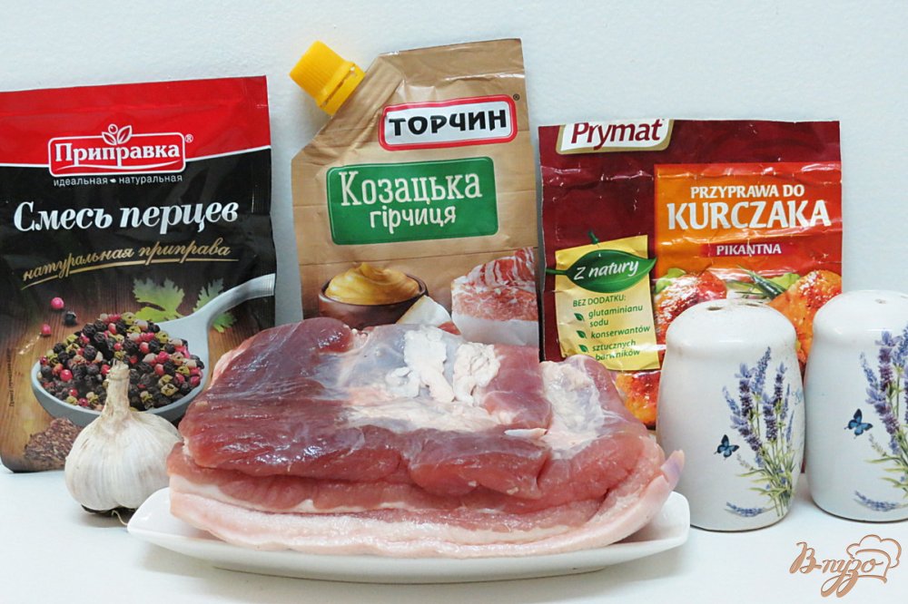 Фото приготовление рецепта: Подчеревина запеченная шаг №1