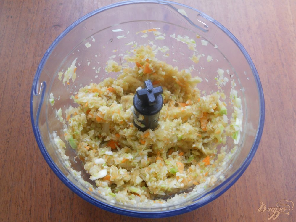 Овощные оладьи с мясным фаршем Овощные оладьи с мясным фаршем