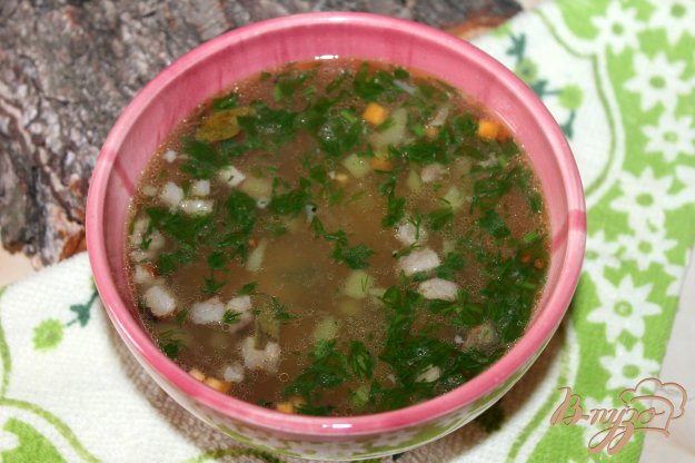 фото рецепта: Суп с паутинкой и свининой