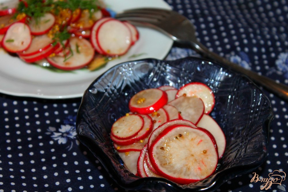 Маринованный редис с бальзамическим уксусом, медом и горчицей Маринованный редис с бальзамическим уксусом, медом и горчицей